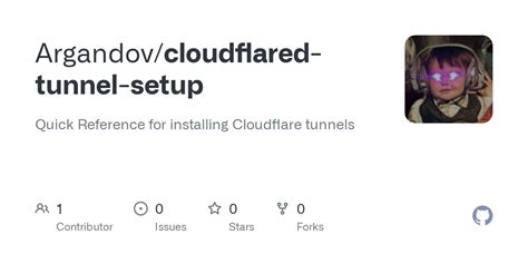 GitHub - Argandov/cloudflared-tunnel-setup: Quick Reference for ...