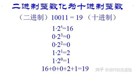 二进制与十进制数互相转换的方法及原理 知乎