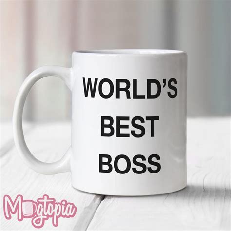 The Office Worlds Best Boss Mug T Etsy Worlds Best Boss Best