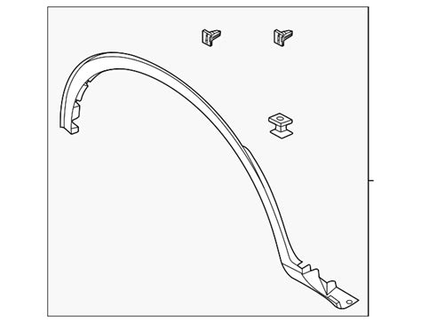 PJ6Z 78290A61 ACPTM Wheel Opening Molding 2023 2024 Ford Escape