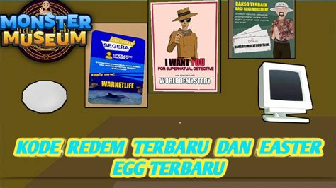 LOKASI KODE REDEM DAN EASTER EGG TERBARU MONSTER MUSEUM Monstermuseum