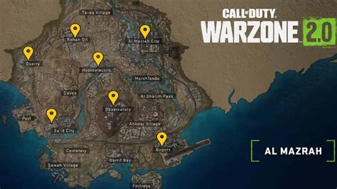 Best Pois To Land At Al Mazrah In Warzone 2 Pro Game Guides