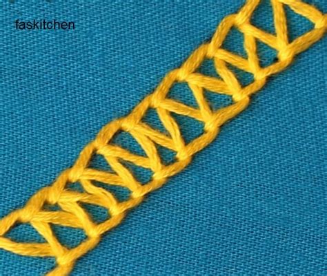 Double Chain Stitch In Hand Embroidery Step By Step Video Fas Kitchen