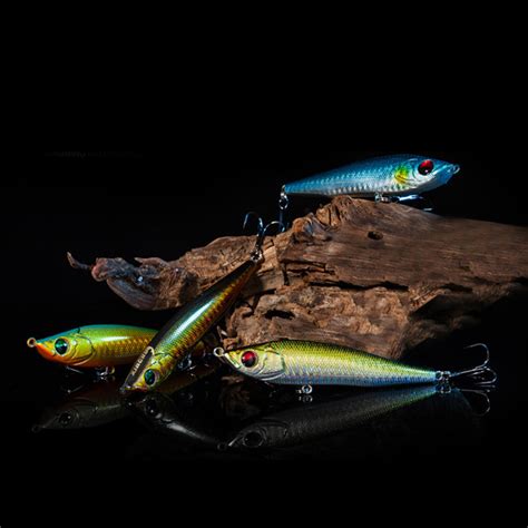 Hand Made Fishing Stick Bait Pencil Lure Top Water Fishing Lures And