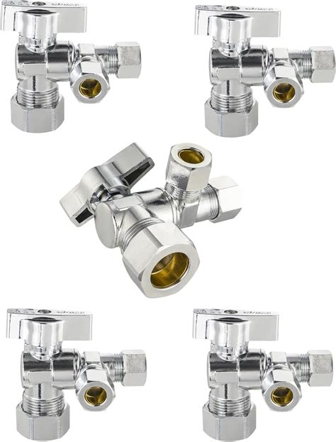 Amazon Pack Of 5 EFIELD 1 4 Turn Dual Compression Outlet Angle