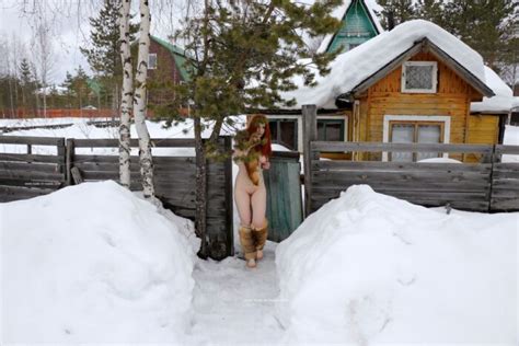 Gorgeous Red Haired Girl Tatjana E In A Fox Fur Russian Sexy Girls