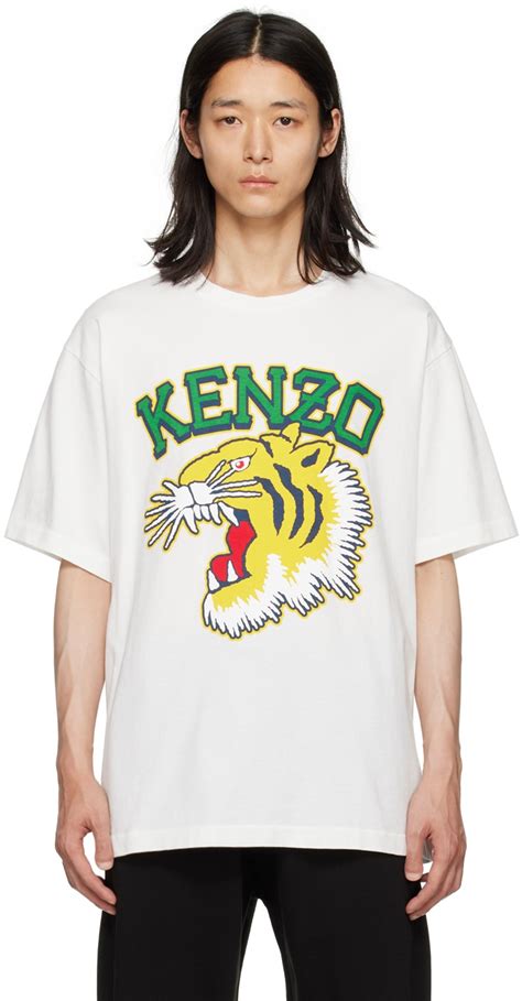 Kenzo Off White Kenzo Paris Varsity Jungle Tiger T Shirt Kenzo