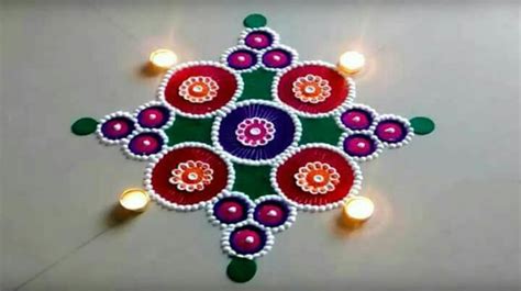 Pin By Ashwini Arte On Diwali Free Hand Rangoli Flower Rangoli