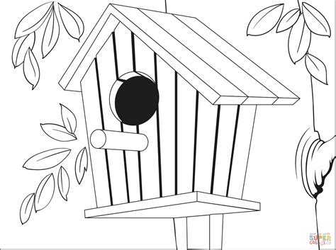 22+ Bird House Coloring Page - FerghusAshwin