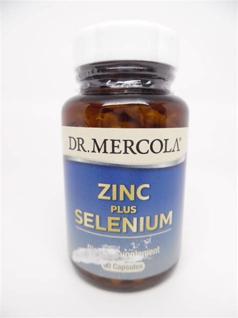 Dr Mercola Zinc Plus Selenium Dietary Supplement 90 Servings 90 Capsules