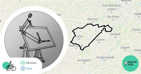 Eke Dentergem Recreatieve Fietsroute Routeyou