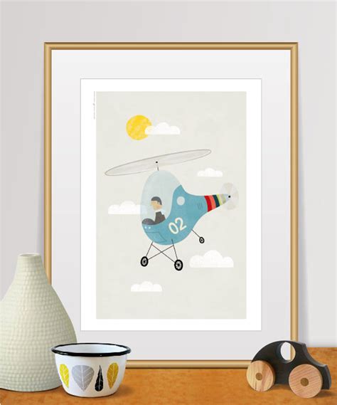 Helicopter Wall Art, Helicopter Print, Helicopter Decor, Aviation Print, Boy Room Decor, Kids ...