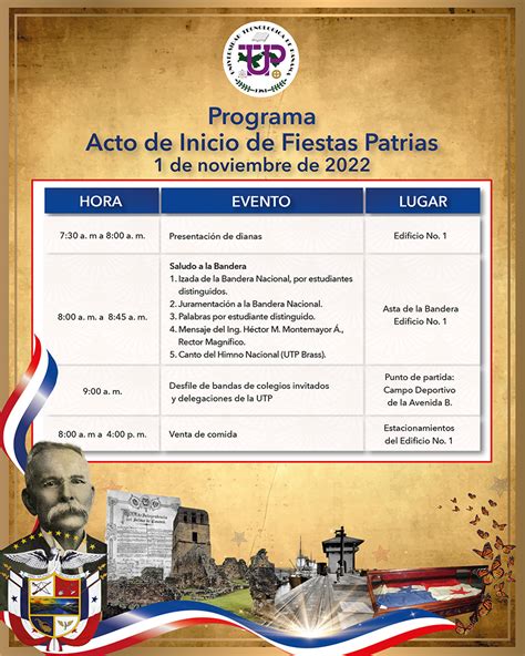 Programa De Actividades De Fiestas Patrias 2022 Universidad