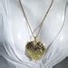 Locket Gold Plated HUGE Heart Shaped Photo Locket Pendant On A Rope