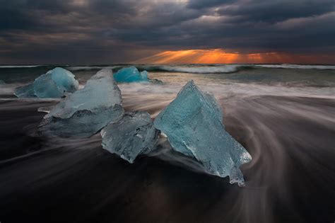 Wallpaper Sunlight Sunset Sea Nature Reflection Long Exposure