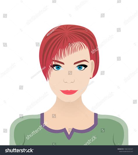 Face Expression Cute Woman Female Emotion Stock Vector Royalty Free