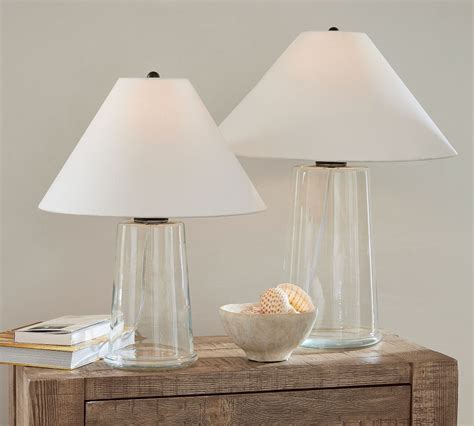 Avalon Recycled Glass Table Lamp | Pottery Barn