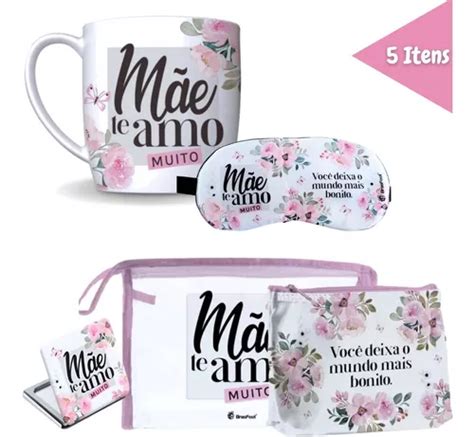 Kit Presente Dia Das Mães Lembrancinhas Especial 5 Unidades