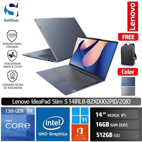 Promo Lenovo Ideapad Slim I Pid Qid Notebook Core I H Gb