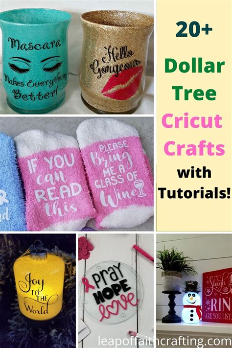 20+ Dollar Tree Cricut Ideas To Get You Saving Money! - Leap of Faith ...