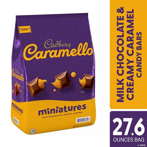 Cadbury Caramello Miniatures Milk Chocolate And Caramel Candy Bars 276 Oz Oriental Trading