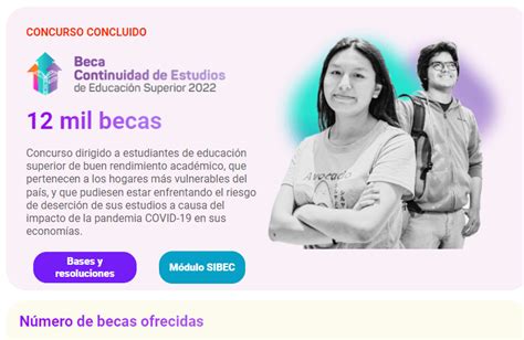 Qué Es La Beca Continuidad Y Cuáles Son Sus Requisitos 2025 Bonos Perú