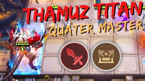 THAMUZ TITAN QUATER MASTER MAGIC CHESS MOBILE LEGENDS YouTube