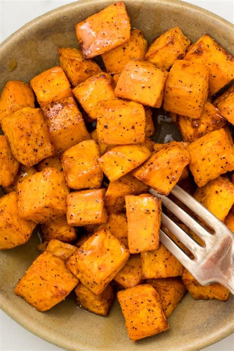 Air Fryer Sweet Potato Cubes In 15 Minutes