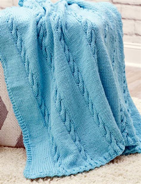 Cuddly Cable Baby Blanket Knitting Patterns In The Loop Knitting