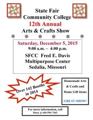 Fillable Online Sfccmo State Fair Community College Th Annual