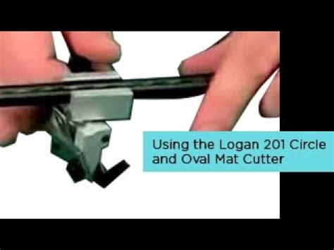 Using The Logan 201 Circle And Oval Mat Cutter YouTube