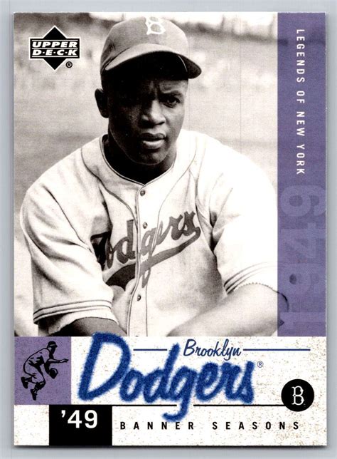 Upper Deck Legends Of New York Jackie Robinson Ebay