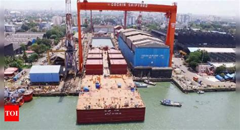 Cochin Shipyard Launches Five Vessels At One Go Kochi News Times Of