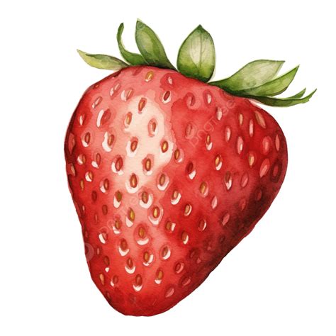 Acuarela Fresa Fruta Clip Art PNG Acuarela Clipart Mano PNG Imagen