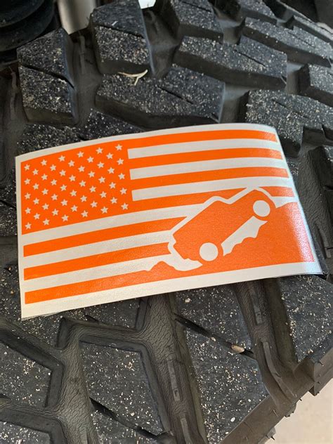 4x4 Vehicle American Flag Decal Etsy