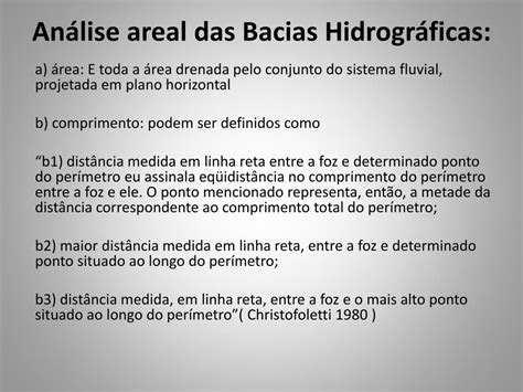 Ppt An Lise Alom Trica Das Bacias Fluviais Powerpoint Presentation