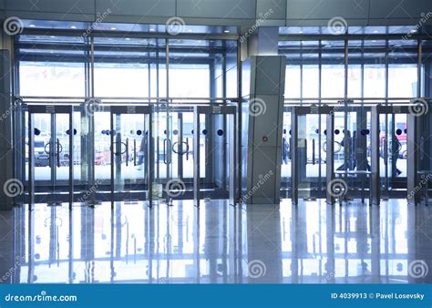 Glass doors stock image. Image of design, architecture - 4039913