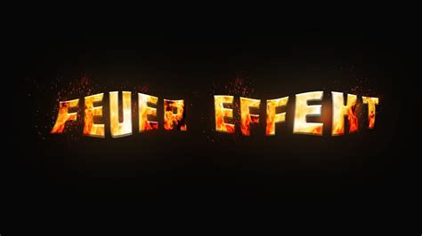 Feuer Flammen Effekt Photoshop Tutorial Youtube