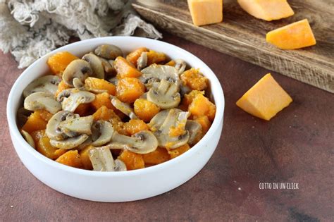 Zucca E Funghi In Padella Contorno Veloce E Gustoso Cotto In Un Click