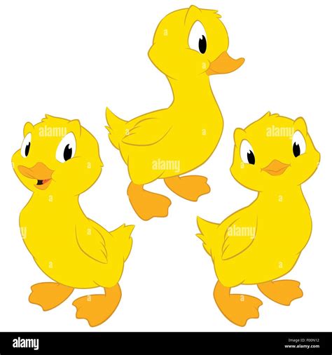 Cartoon baby ducks Stock Vector Image & Art - Alamy