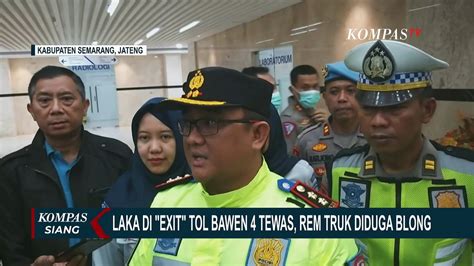 Rekaman Cctv Kecelakaan Di Exit Tol Bawen Yang Tewaskan Orang Dan