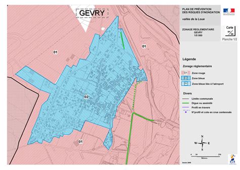 Gevry Carte Du Zonage N Gevry Ppri La Loue Plans De Pr Vention