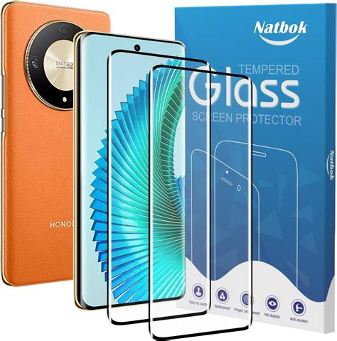 Natbok Pack D Tempered Glass For Honor Magic Lite Screen Protector