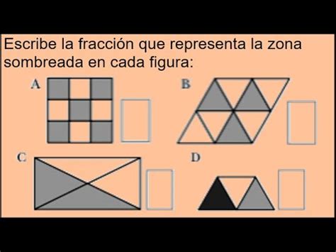 Ejercicios Resueltos Sobre Zonas Sombreadas Y Fracciones Youtube