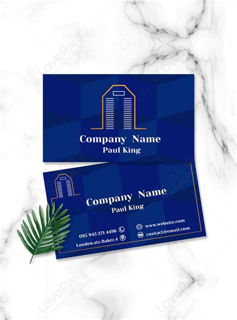 Business style high-end real estate minimalist business card design ...