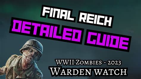 Cod Wwii Zombies The Final Reich Detailed Main Easter Egg Guide