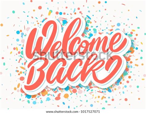 Welcome Back Banner Stock Vector Royalty Free 1017527071