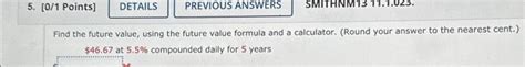 Solved Points Details Previous Answers Smithnm Chegg