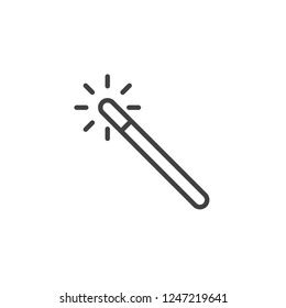 Magic Wand Filled Outline Icon Line Stock Vector Royalty Free