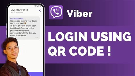 Viber Login How To Login Viber Using Qr Code Viber Qr Code Login Youtube